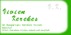 vivien kerekes business card